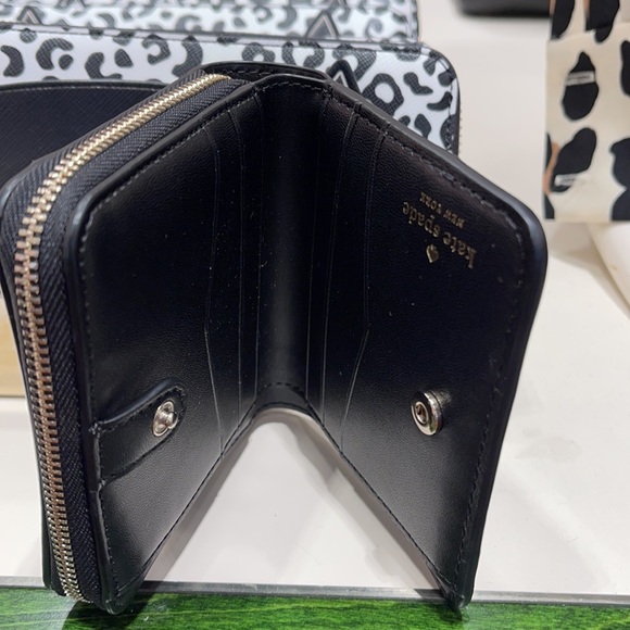 Kate Spade meow cat small zip around wallet - Picture 6 of 9